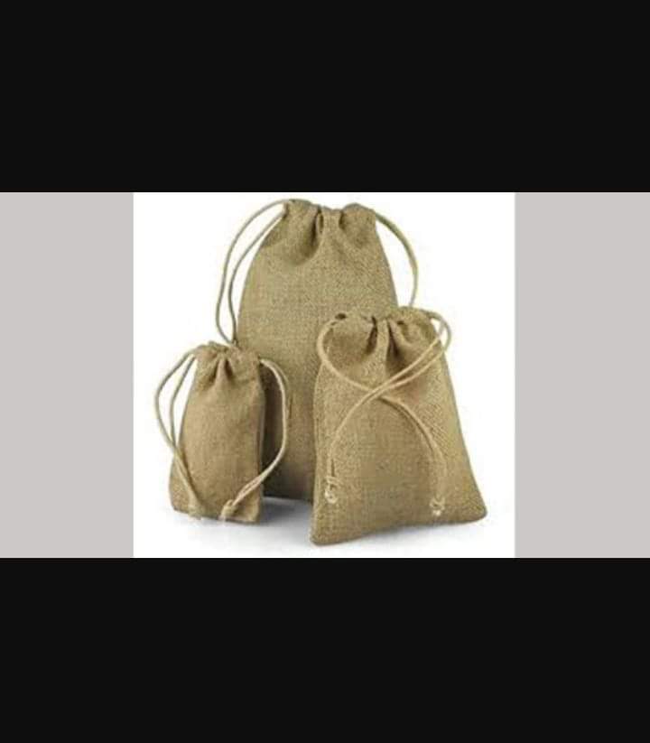 Jute drawstring pouches